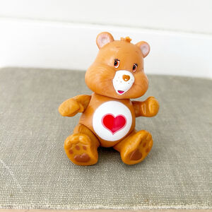 Vintage 80’s Care Bears Tenderheart Bear Toy Figurine Nostalgia-Core Retro 90’s